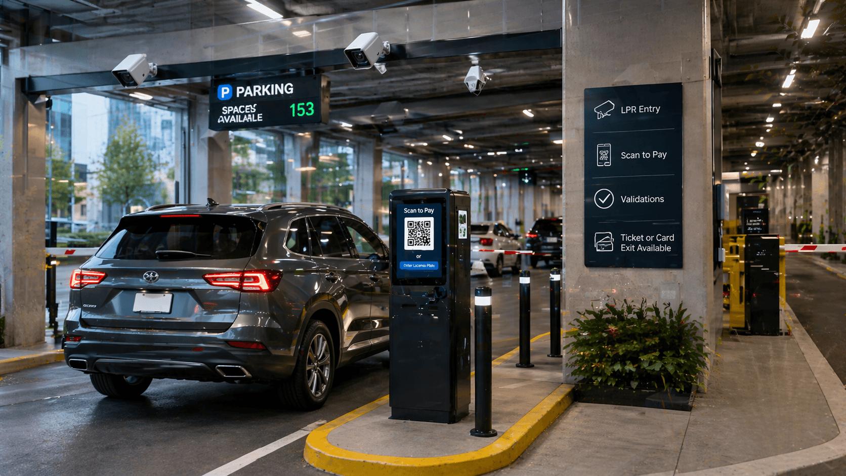 indoor parking payment kiosk project